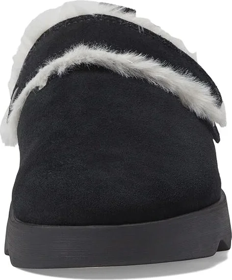 SOREL Viibetm Clog Suede Cozy Women's Clog/Mule Shoes Black/Natural : 11 B - Medium, Leather - Image 5