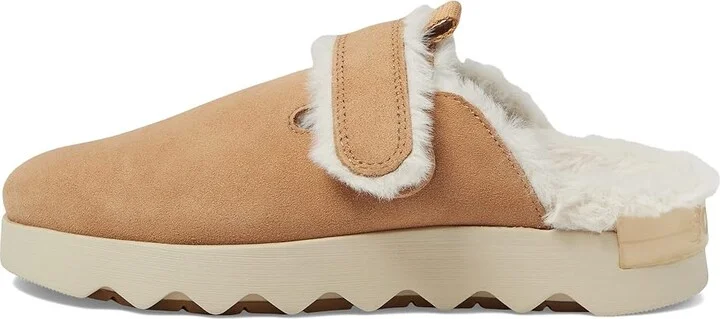 SOREL Viibetm Clog Suede Cozy Women's Clog/Mule Shoes Tawny Buff/Natural : 11 B - Medium, Leather - Image 5
