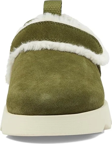 SOREL Viibetm Clog Suede Cozy Women's Clog/Mule Shoes Utility Green/Ceramic : 7 B - Medium, Leather - Image 2
