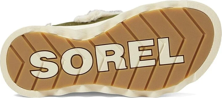 SOREL Viibetm Clog Suede Cozy Women's Clog/Mule Shoes Utility Green/Ceramic : 7 B - Medium, Leather - Image 3