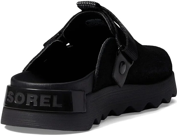 SOREL Viibetm Clog Women's Shoes Black/Sea Salt : 5 B - Medium, Leather - Image 4