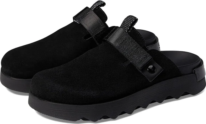 SOREL Viibetm Clog Women's Shoes Black/Sea Salt : 5 B - Medium, Leather