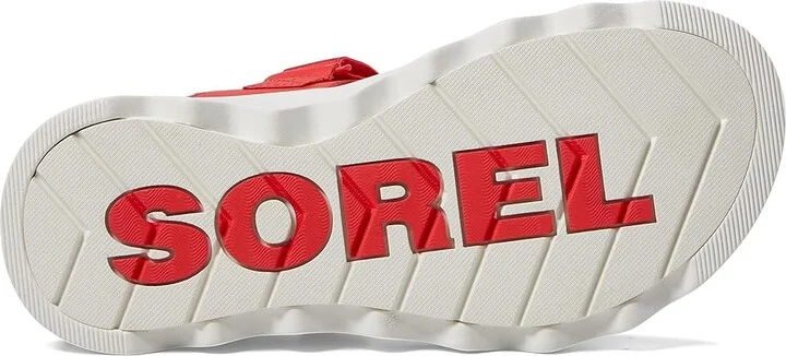 SOREL Viibetm Sandal Women's Shoes Red Glo/White : 8 B - Medium, Leather - Image 3