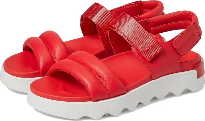 SOREL Viibetm Sandal Women's Shoes Red Glo/White : 8 B - Medium, Leather