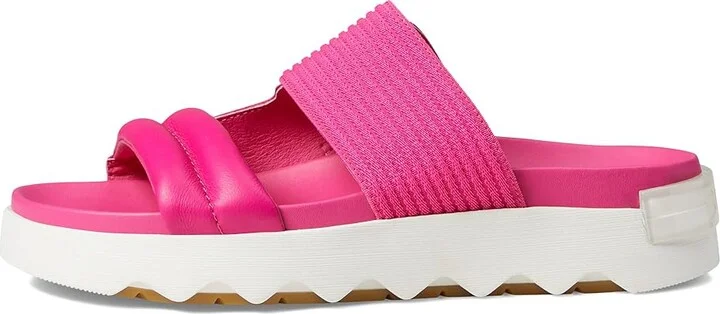 SOREL Viibetm Slide Women's Shoes Fuchsia Fizz/Sea Salt : 8.5 B - Medium, Leather/Textile - Image 5
