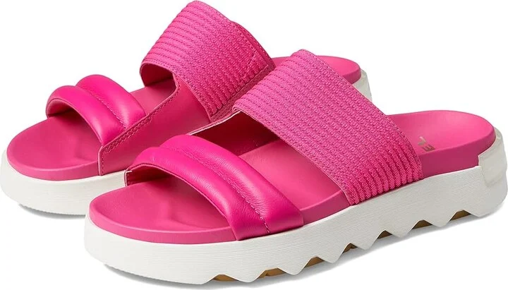 SOREL Viibetm Slide Women's Shoes Fuchsia Fizz/Sea Salt : 8.5 B - Medium, Leather/Textile