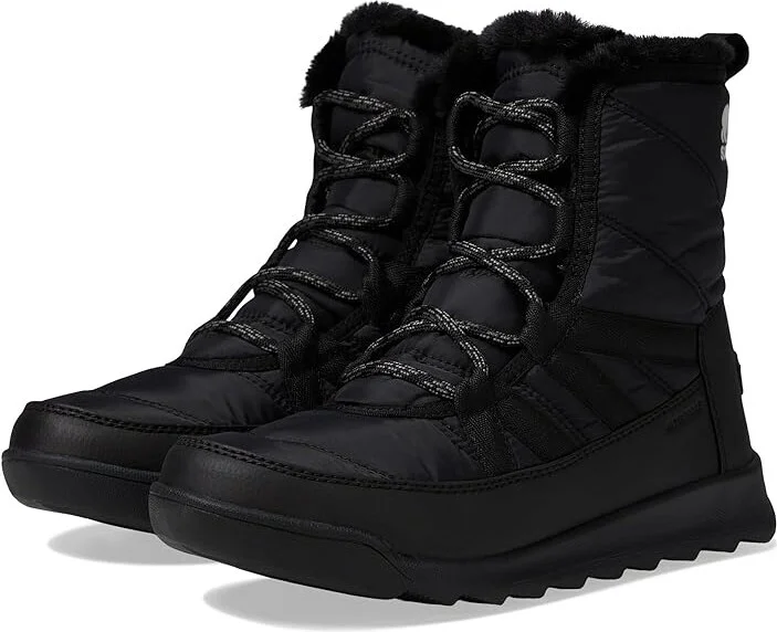 SOREL Whitneytm II Plus Lace Waterproof Women's Snow Shoes Black/Quarry : 10.5 B - Medium, Synthetic