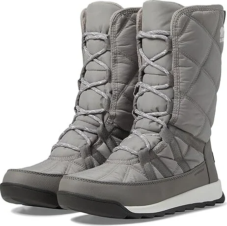 SOREL Whitneytm II Plus Tall Lace Waterproof Women's Snow Shoes Chrome Grey/Quarry : 6 B - Medium, Synthetic
