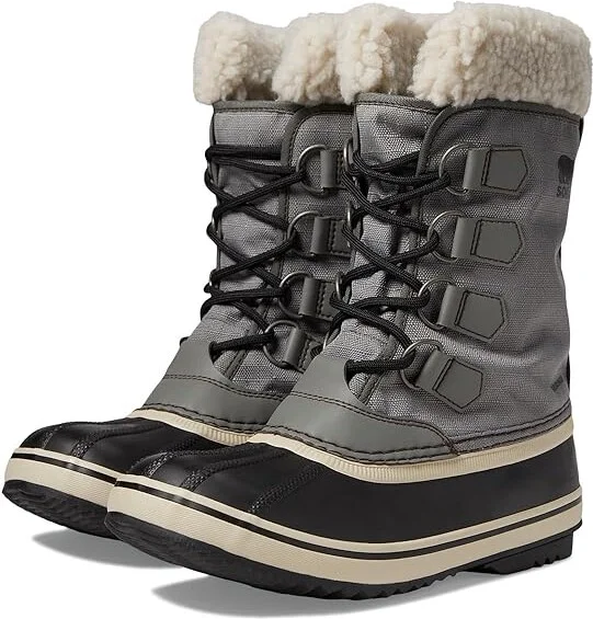 SOREL Winter Carnivaltm Waterproof Women's Snow Shoes Quarry/Black : 10.5 B - Medium