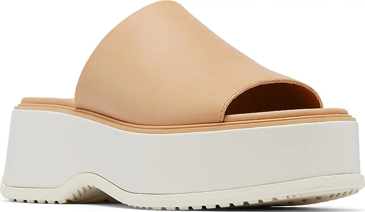 Sorel Women's Dayspring Leather Platform Slide Sandals