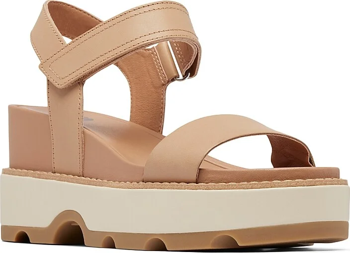 Sorel Women's Joanie Ivy Y Strap Platform Wedge Sandals