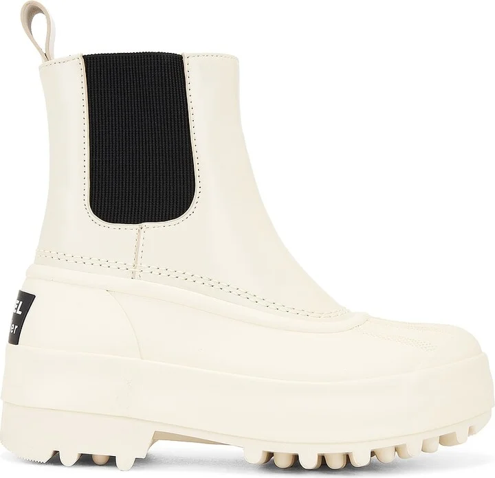 Sorel X Proenza Schouler Caribou Chelsea Boot in Cream
