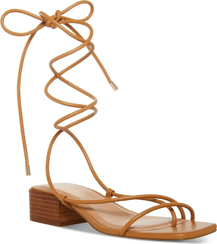 Sorrin Womens Faux Leather Toe Loop Lace-Up