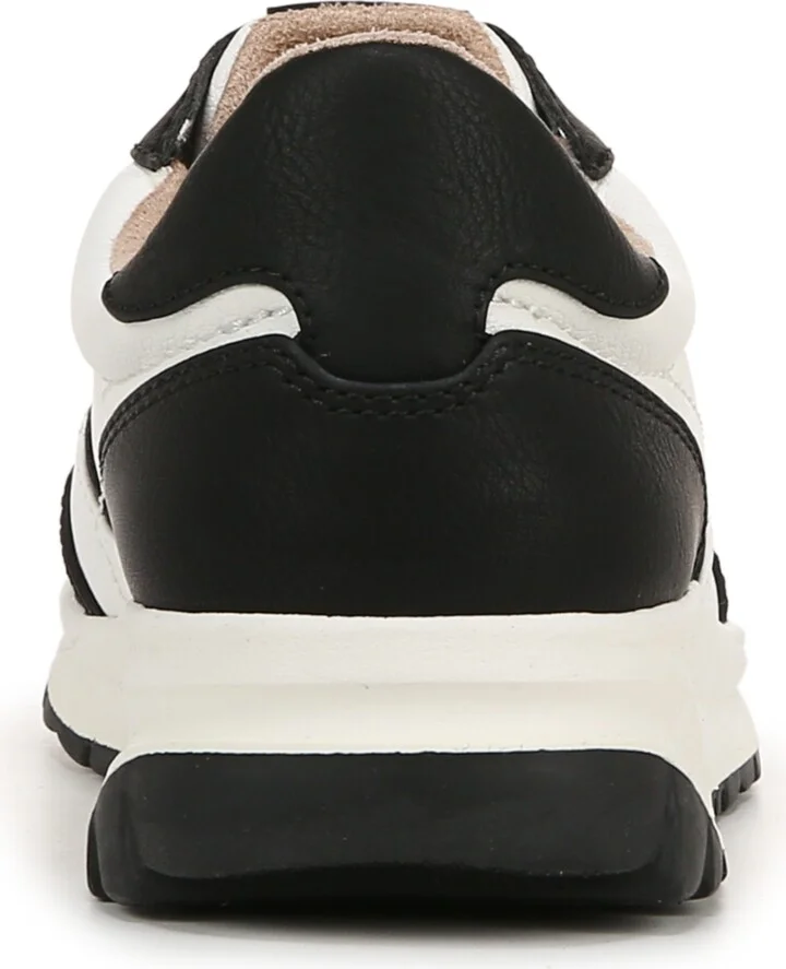Soul Naturalizer Jackson Lace-Up Wedge Sneakers - White/Champagne Faux Leather - Image 7