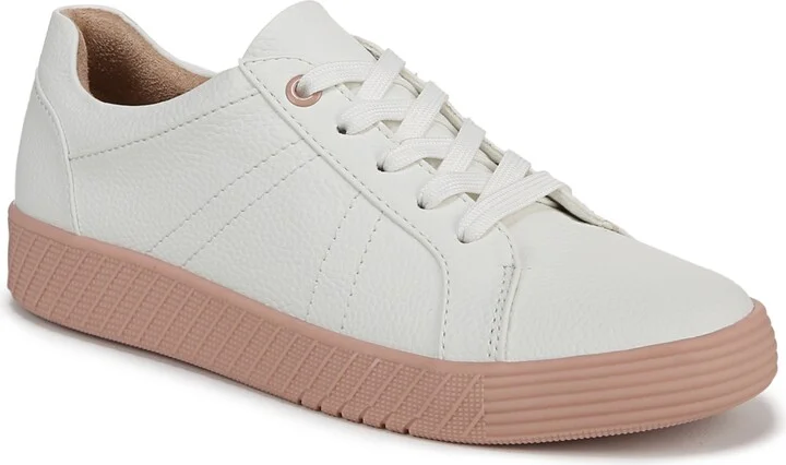 White,blush Faux Leather