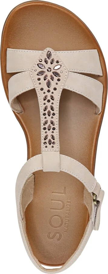 Soul Naturalizer Summer Ankle Strap Sandals - Porcelain Faux Nubuck/Microfiber - Image 4