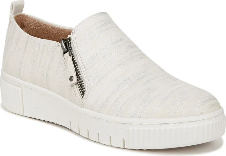 White Metallic Faux Leather