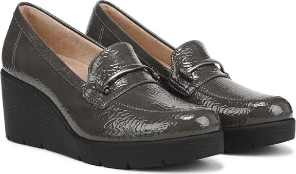 SOUL Naturalizer Womens Achieve Wedge Loafer Dark Brown Croco 6.5 W - Image 3