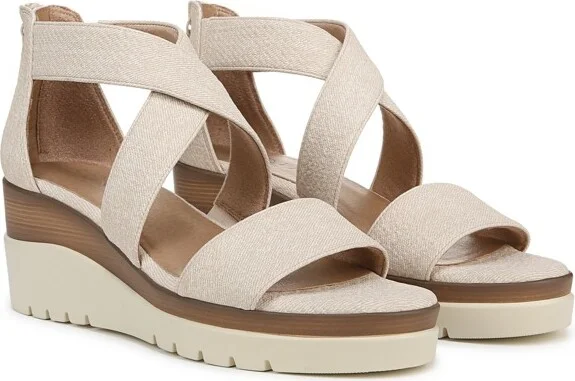 SOUL Naturalizer Womens Goodtimes Wedge Sandal Light Sand Tan 8.5 M - Image 3