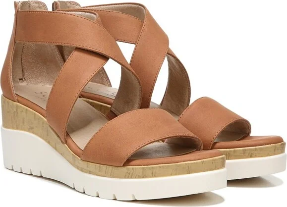 SOUL Naturalizer Womens Goodtimes Wedge Sandal Light Sand Tan 8.5 M - Image 4