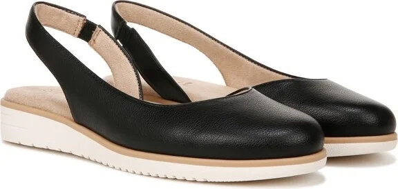 SOUL Naturalizer Womens Idea-Dorsay Slingback Ballet Flats Black 7.5 W - Image 2