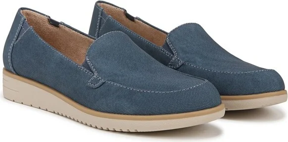 SOUL Naturalizer Women's Idea-Moc Slip On Loafer Indigo Blue Denim 8.5 W - Image 2
