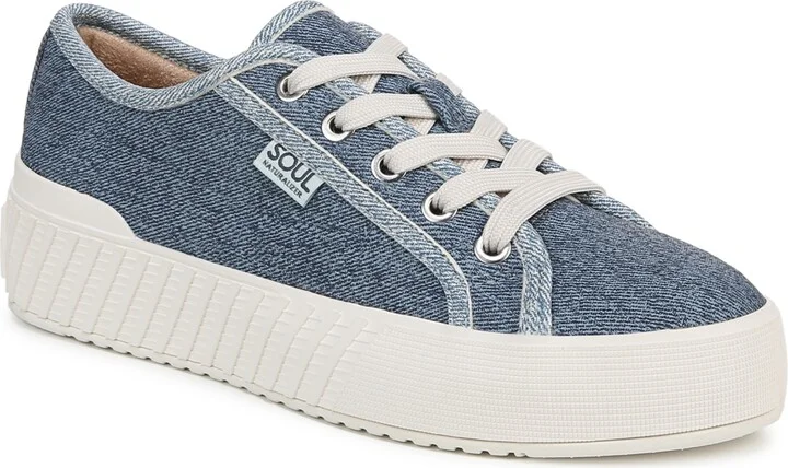Blue Denim Embossed Faux Leather