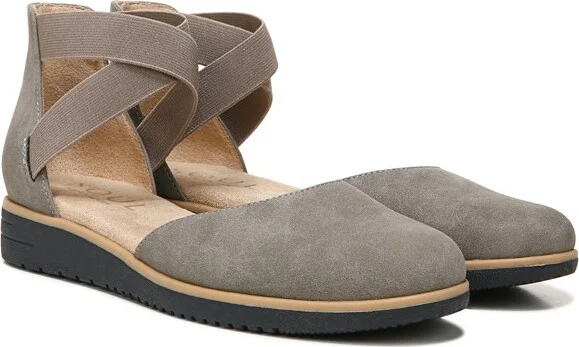 SOUL Naturalizer Women's Intro Ankle Strap Slip On Grey Nubuck 8 M - Image 2