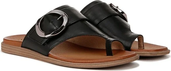 SOUL Naturalizer Womens Joanie Flat Sandal Black 6.5 M - Image 2