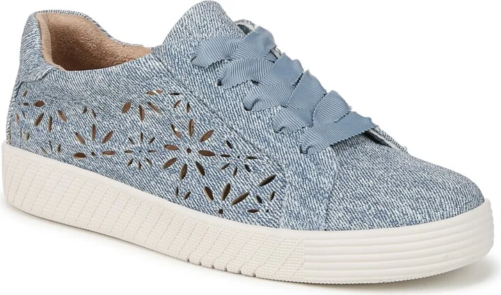 Light Denim Blue Embossed Faux Leather