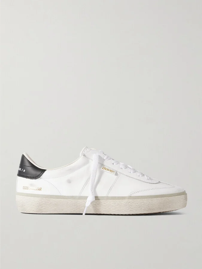 Soul-Star Distressed Leather Sneakers