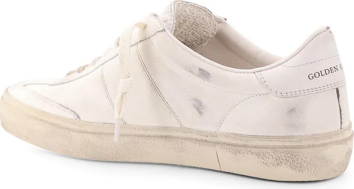 Soul Star Leather Low-top Sneakers With Used Effect - Image 3