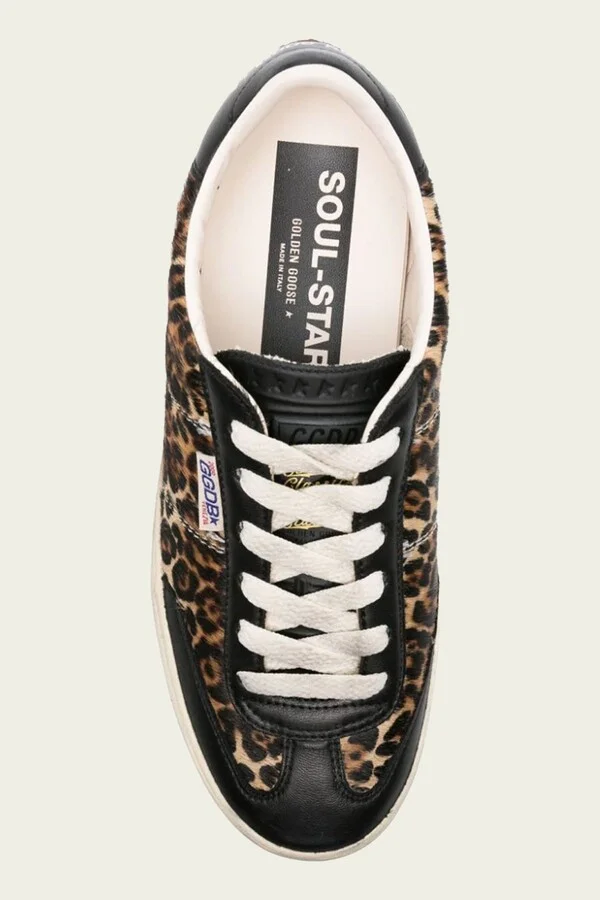 Soul-Star Leopard Horsy Leather Sneaker - Image 4