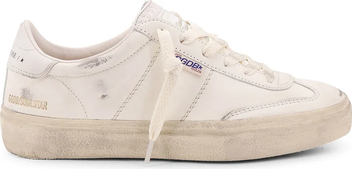 Soul Star Low-top Leather Sneakers With Used Effect
