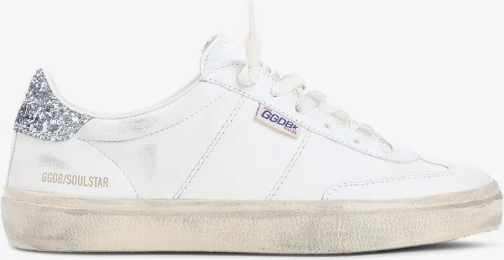 Soul Star Low-Top Sneakers in Distressed Leather