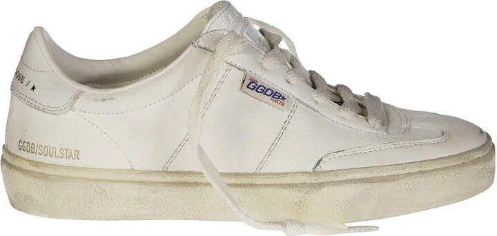 Soul Star Low-Top White Leather Sneakers