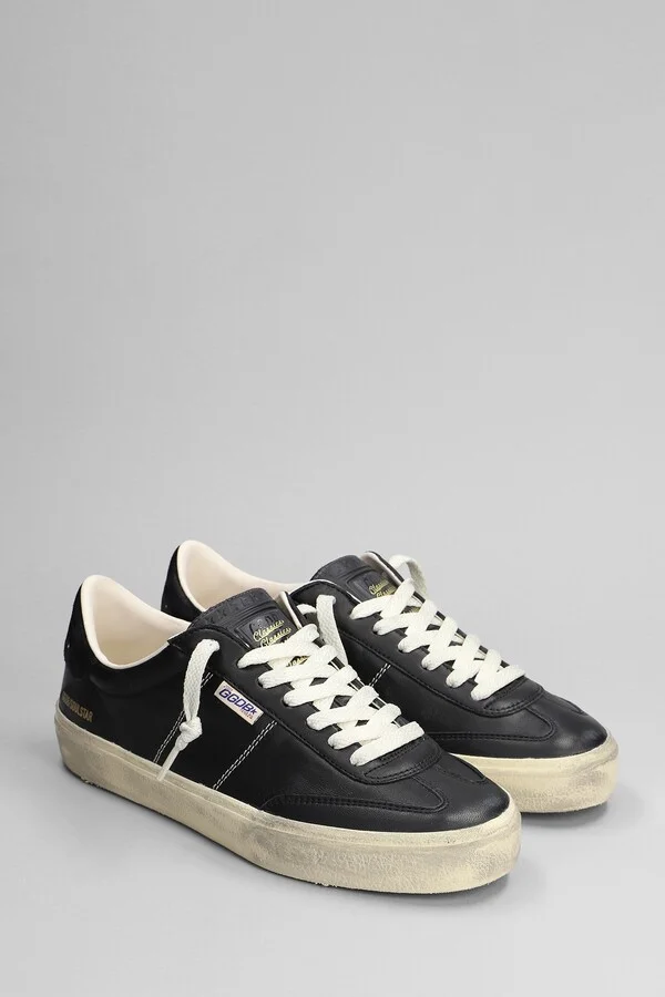 Soul Star Sneakers In Black Leather - Image 2