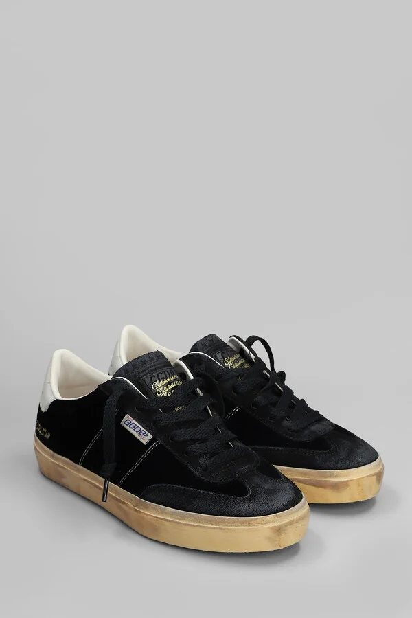 Soul Star Sneakers In Black Velvet - Image 2