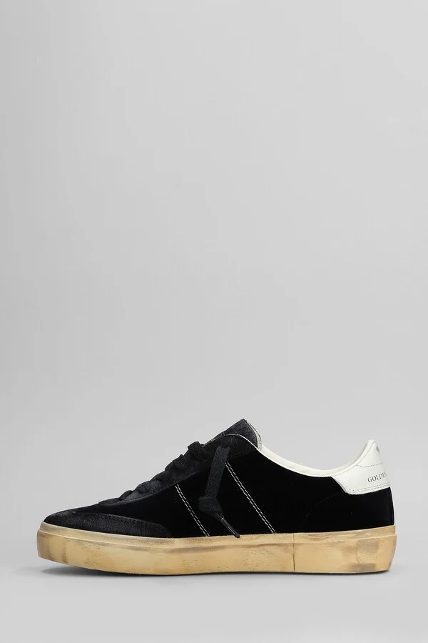 Soul Star Sneakers In Black Velvet - Image 3