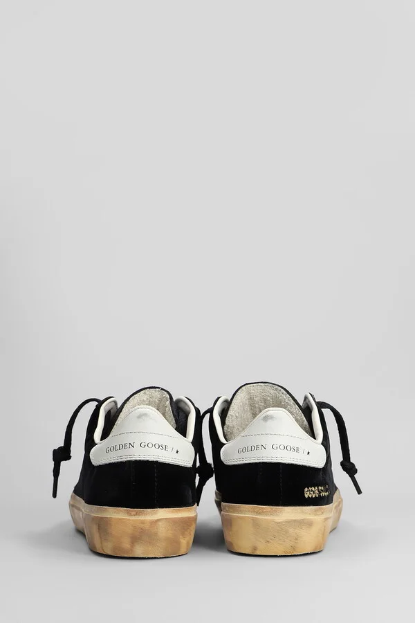 Soul Star Sneakers In Black Velvet - Image 4