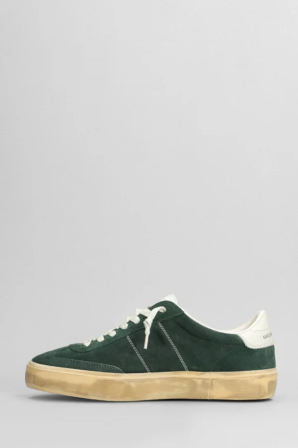 Soul Star Sneakers In Green Suede - Image 3
