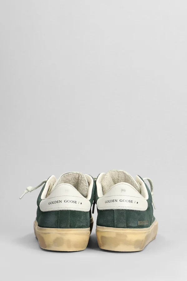Soul Star Sneakers In Green Suede - Image 4