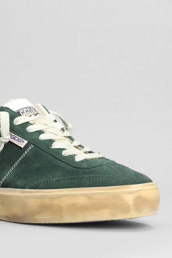 Soul Star Sneakers In Green Suede - Image 5
