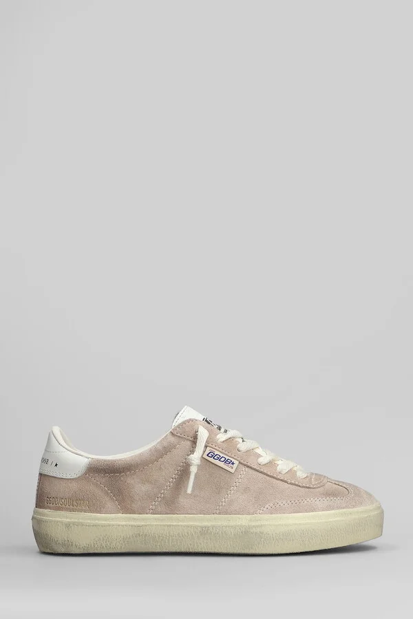 Soul Star Sneakers In Rose-pink Suede