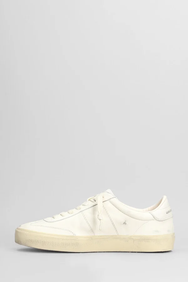 Soul Star Sneakers In White Leather - Image 3
