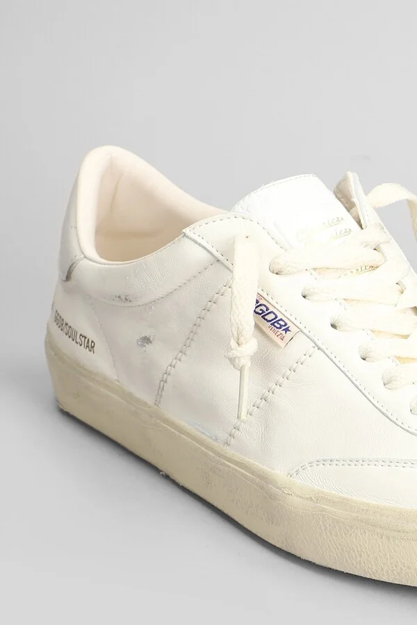 Soul Star Sneakers In White Leather - Image 5