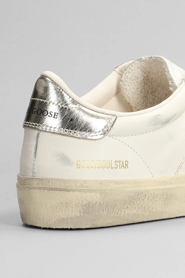 Soul Star Sneakers In White Leather - Image 5