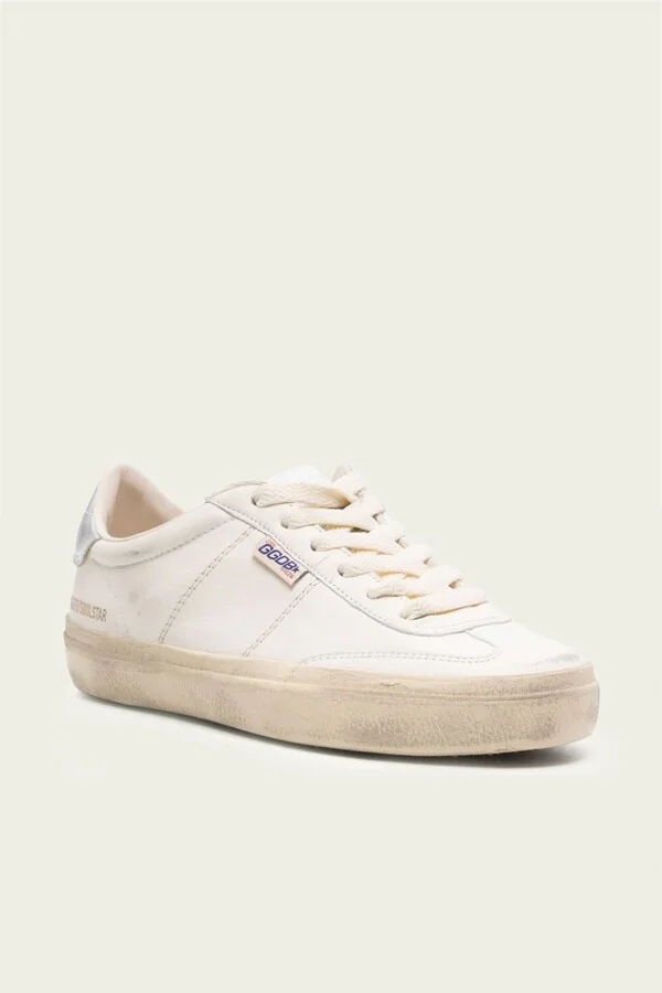 Soul-Star White Silver Leather Sneaker - Image 2