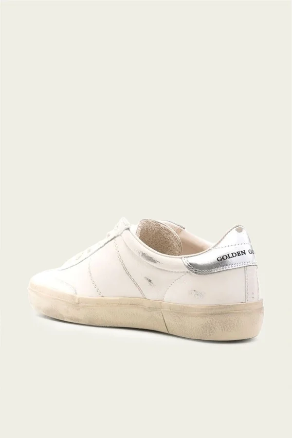 Soul-Star White Silver Leather Sneaker - Image 3