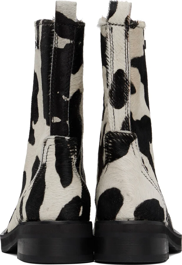 Soulland Black & White Arizona Pony Boots - Image 2
